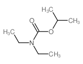 Carbamic acid,diethyl-, 1-methylethyl ester (9CI) structure