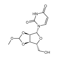 2',3'-O-(甲氧基亚甲基)尿苷结构式