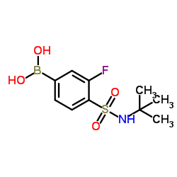 (4-(N-(叔-丁基)氨磺酰)-3-氟苯基)硼酸图片