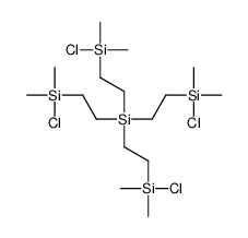 tetrakis[2-[chloro(dimethyl)silyl]ethyl]silane Structure