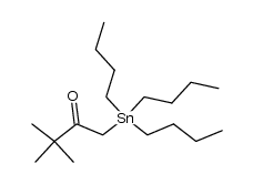 3,3-Dimethyl-1-zinntributyl-butan-2-on Structure