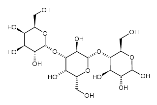 α-D-Galp-(1->3)-β-D-Galp-(1->4)-D-Glcp-OH Structure