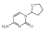 2(1H)-Pyrimidinone, 4-amino-1-(tetrahydro-2-furanyl)-结构式