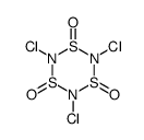 2,4,6-trichloro-1,3,5,2,4,6-trithiatriazinane 1,3,5-trioxide Structure