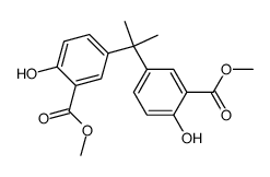 DIMETHYL 5,5'-(PROPANE-2,2-DIYL)BIS(2-HYDROXYBENZOATE)结构式