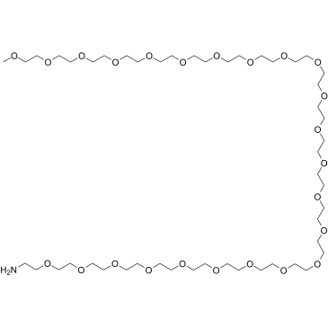 m-PEG24-NH2 Structure