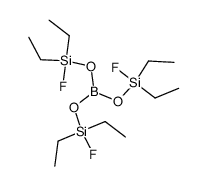 boric acid tris-(diethyl-fluoro-silanyl ester) Structure