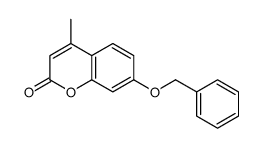 4-methyl-7-phenylmethoxychromen-2-one Structure