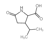 5-oxo-3-propan-2-yl-pyrrolidine-2-carboxylic acid structure