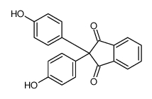 2,2-bis(4-hydroxyphenyl)indene-1,3-dione结构式