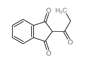 1H-Indene-1,3(2H)-dione,2-(1-oxopropyl)- structure