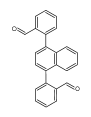 2,2'-(naphthalene-1,4-diyl)dibenzaldehyde Structure