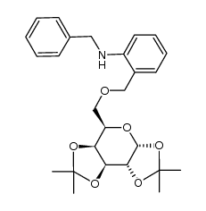 6-O-(2-(N-benzylamino)benzyl)-1,2:3,4-di-O-isopropylidene-α-D-galactopyranoside Structure