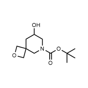 Tert-butyl 8-hydroxy-2-oxa-6-azaspiro[3.5]nonane-6-carboxylate Structure