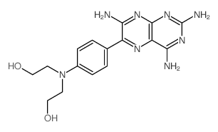 Ethanol,2,2'-[[p-(2,4,7-triamino-6-pteridinyl)phenyl]imino]di- (7CI,8CI) Structure