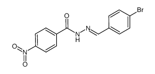 N'-(4-bromobenzylidene)-4-nitrobenzohydrazide结构式