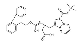 Fmoc-β-HomoTrp(Boc)-OH Structure