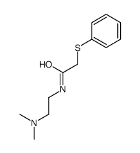 N-[2-(dimethylamino)ethyl]-2-phenylsulfanylacetamide Structure