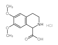 6,7-DIMETHOXY-1,2,3,4-TETRAHYDRO-ISOQUINOLINE-1-CARBOXYLIC ACID HCL Structure