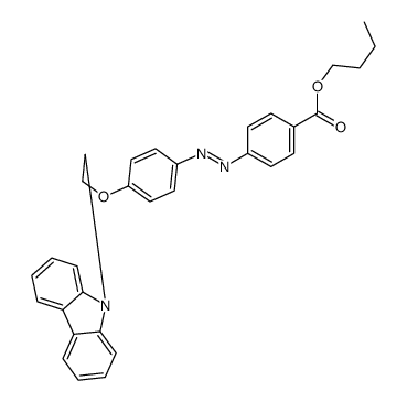 butyl 4-[[4-(2-carbazol-9-ylethoxy)phenyl]diazenyl]benzoate Structure