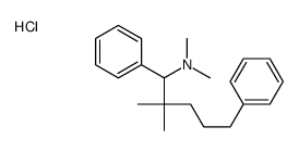 (2,2-dimethyl-1,5-diphenylpentyl)-dimethylazanium,chloride Structure