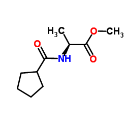 Methyl N-(cyclopentylcarbonyl)-L-alaninate Structure