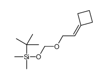 tert-butyl-(2-cyclobutylideneethoxymethoxy)-dimethylsilane Structure