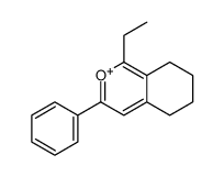 1-ethyl-3-phenyl-5,6,7,8-tetrahydroisochromen-2-ium Structure