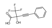 2-hydroxy-4-phenyl-2-(trifluoromethyl)but-3-ynoic acid Structure