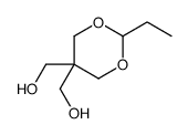 [2-ethyl-5-(hydroxymethyl)-1,3-dioxan-5-yl]methanol结构式