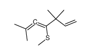 3,3,6-trimethyl-4-methylsulfanyl-hepta-1,4,5-triene Structure