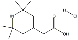 2-(2,2,6,6-四甲基哌啶-4-基)乙酸盐酸盐结构式