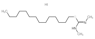 1,3-DIMETHYL-2-TETRADECYL-2-THIO-PSEUDOUREA HYDRIODIDE结构式