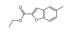 2-Benzofurancarboxylic acid, 5-Methyl-, ethyl ester结构式