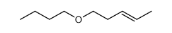 (E)-5-Butoxy-2-pentene structure