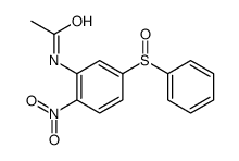 N-[5-(benzenesulfinyl)-2-nitrophenyl]acetamide Structure