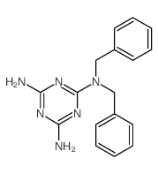 1,3,5-Triazine-2,4,6-triamine,N2,N2-bis(phenylmethyl)- structure