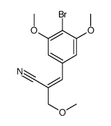 3-(4-bromo-3,5-dimethoxyphenyl)-2-(methoxymethyl)acrylonitrile结构式