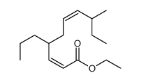 8-Methyl-4-propyl-2,6-decadienoic acid ethyl ester structure