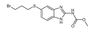 [5-(3-bromo-propylsulfanyl)-1(3)H-benzoimidazol-2-yl]-carbamic acid methyl ester结构式