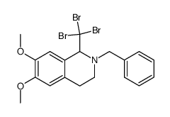 2-benzyl-6,7-dimethoxy-1-tribromomethyl-1,2,3,4-tetrahydro-isoquinoline Structure