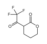 2H-Pyran-2-one, tetrahydro-3-(trifluoroacetyl)- (9CI) Structure