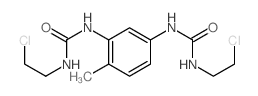 1-(2-chloroethyl)-3-[3-(2-chloroethylcarbamoylamino)-4-methylphenyl]urea结构式