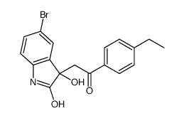 5-bromo-3-[2-(4-ethylphenyl)-2-oxoethyl]-3-hydroxy-1H-indol-2-one Structure