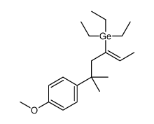 triethyl-[5-(4-methoxyphenyl)-5-methylhex-2-en-3-yl]germane Structure