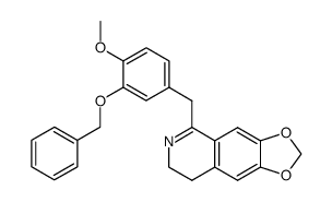 1-(3-benzyloxy-4-methoxybenzyl)-6,7-methylenedioxy-3,4-dihydroisoquinoline Structure