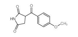 3-(4-methoxybenzoyl)pyrrolidine-2,5-dione Structure