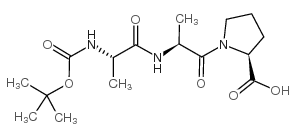 Boc-Ala-Ala-Pro-OH Structure