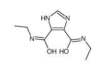 4-N,5-N-diethyl-1H-imidazole-4,5-dicarboxamide结构式