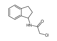 2-chloro-N-(2,3-dihydro-1H-inden-1-yl)acetamide Structure